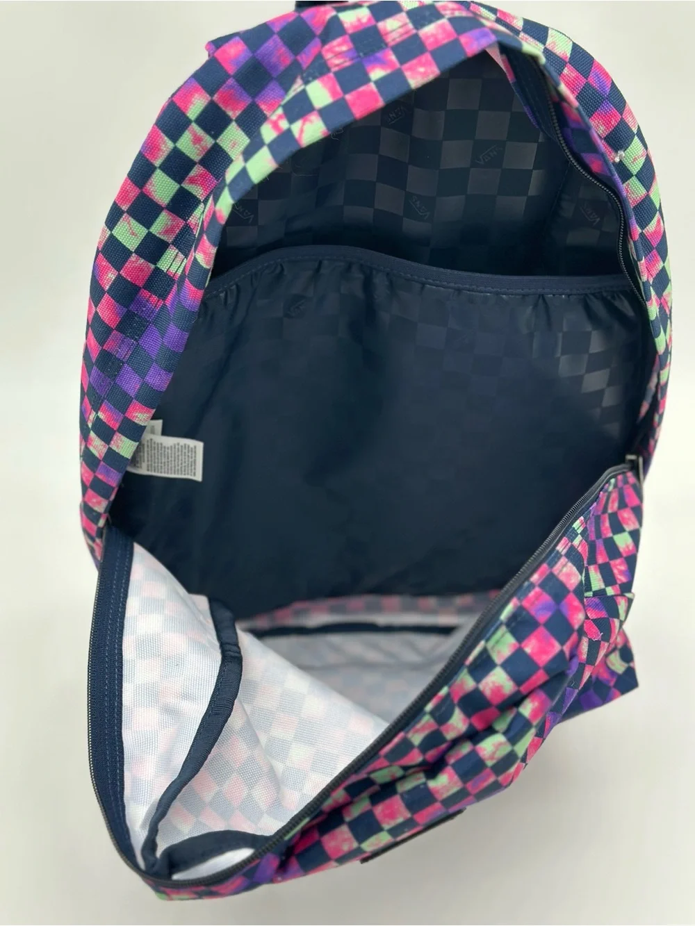 Vans Purple Pink Mint Checkerboard Backpack